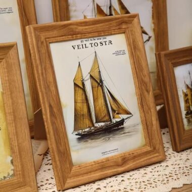 American vintage luxury solid wood wall and desktop frame