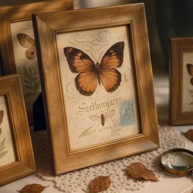 American vintage luxury solid wood wall and desktop frame