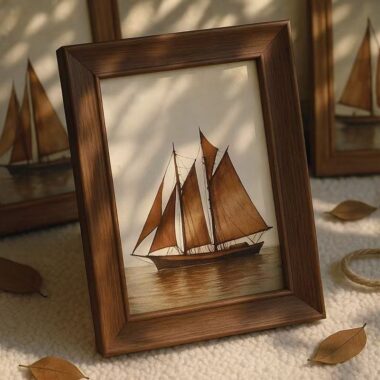 American vintage luxury solid wood wall and desktop frame