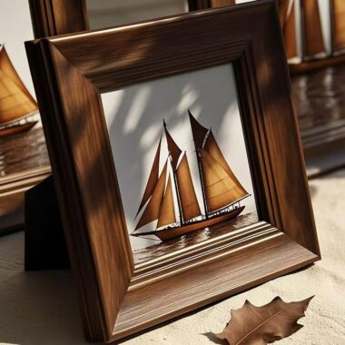 American vintage luxury solid wood wall and desktop frame