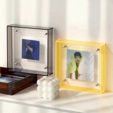 Colored transparent acrylic wedding decorative picture frame