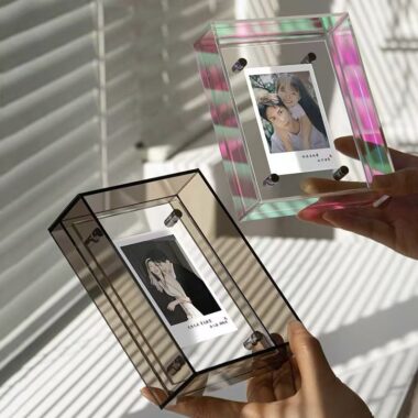 Colored transparent acrylic wedding decorative picture frame