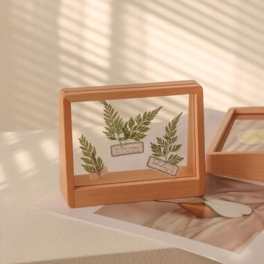 Minimalist creative 3D solid wood desktop picture frame