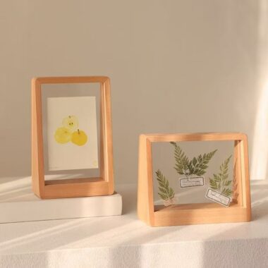 Minimalist creative 3D solid wood desktop picture frame