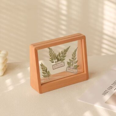 Minimalist creative 3D solid wood desktop picture frame