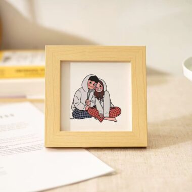 Creative decorative solid wood tabletop picture frame