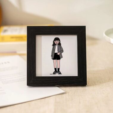 Creative decorative solid wood tabletop picture frame