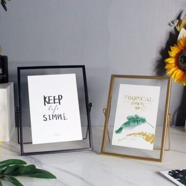 Custom premium creative modern metal picture frame display