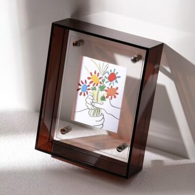 Creative transparent colored acrylic frame for modern display