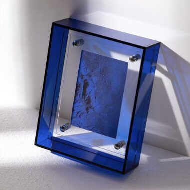 Creative transparent colored acrylic frame for modern display