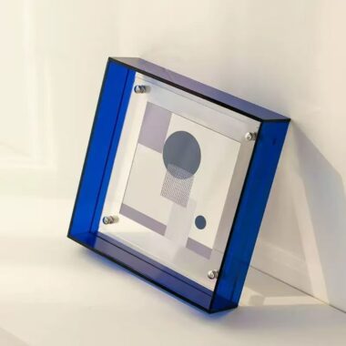 Creative transparent acrylic desktop frame for modern display