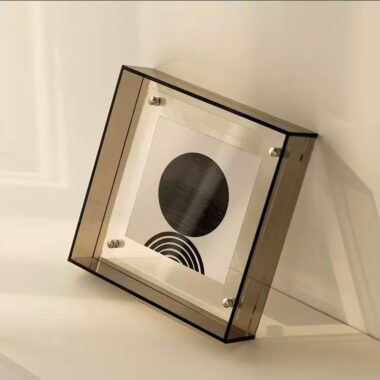 Creative transparent acrylic desktop frame for modern display