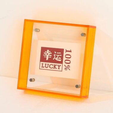Creative transparent acrylic desktop frame for modern display