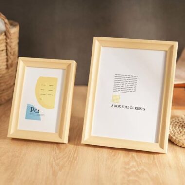 Creative decorative solid wood picture frame for tabletop décor