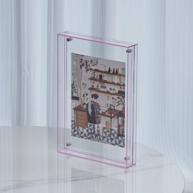 Custom acrylic frame for creative photos and poster display