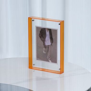 Custom acrylic frame for creative photos and poster display
