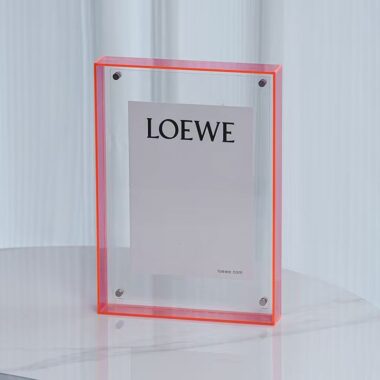 Custom acrylic frame for creative photos and poster display