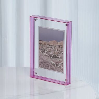 Custom acrylic frame for creative photos and poster display