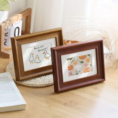 Custom wooden frame for bedroom tabletop and wall-mounted décor
