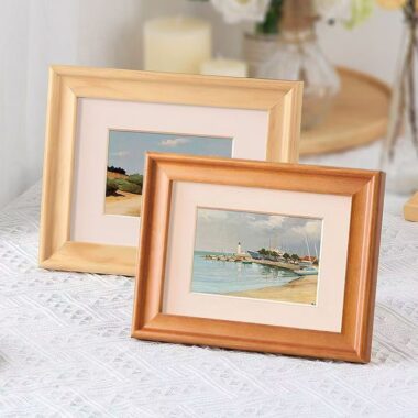 Custom wooden frame for bedroom tabletop and wall-mounted décor