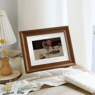 Custom wooden frame for bedroom tabletop and wall-mounted décor