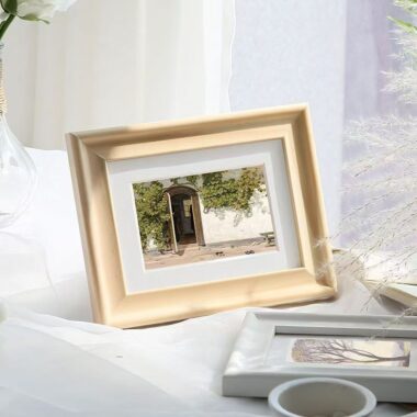Custom wooden frame for bedroom tabletop and wall-mounted décor