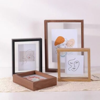 Minimalist solid wood picture frame for modern natural décor