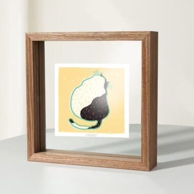 Minimalist solid wood picture frame for modern natural décor