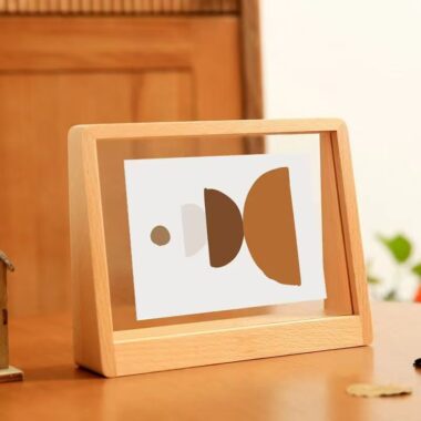 Custom T-shaped luxury solid wood picture frame for décor