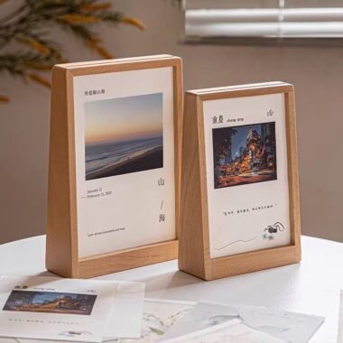 Custom T-shaped luxury solid wood picture frame for décor