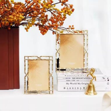 Fashion creative modern metal picture frame for desktop décor