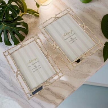 Fashion creative modern metal picture frame for desktop décor