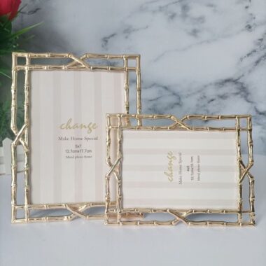 Fashion creative modern metal picture frame for desktop décor