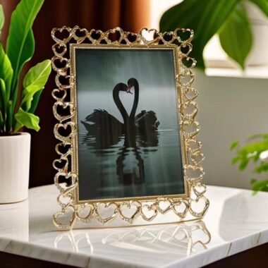 Fashion creative modern metal picture frame for desktop décor