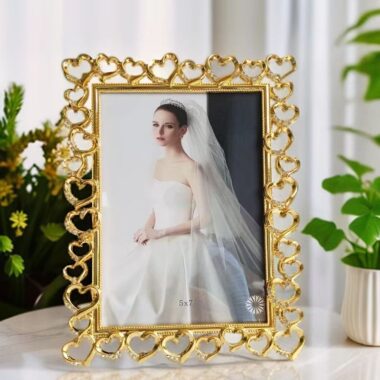 Fashion creative modern metal picture frame for desktop décor