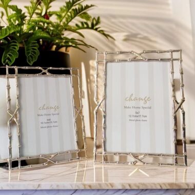 Fashion creative modern metal picture frame for desktop décor