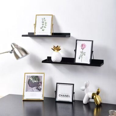 Geometric minimalist metal frame for wall and tabletop décor