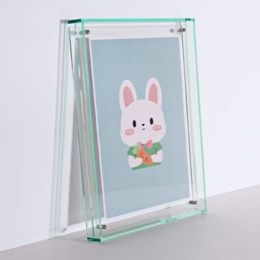 High-quality colored acrylic frame for modern desktop display