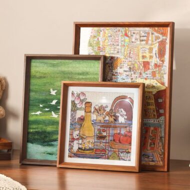 Custom home bedroom wall-mounted solid wood picture frame