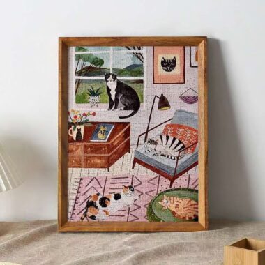 Custom home bedroom wall-mounted solid wood picture frame