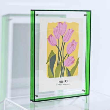 Luxury creative acrylic frame for wall and desktop display