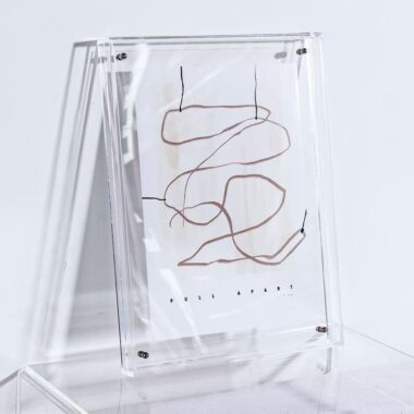 Luxury creative acrylic frame for wall and desktop display