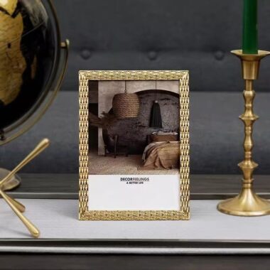 Luxury modern metal picture frame for elegant bedroom décor