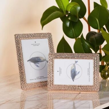 Luxury modern metal picture frame for elegant bedroom décor