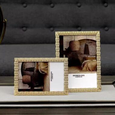 Luxury modern metal picture frame for elegant bedroom décor