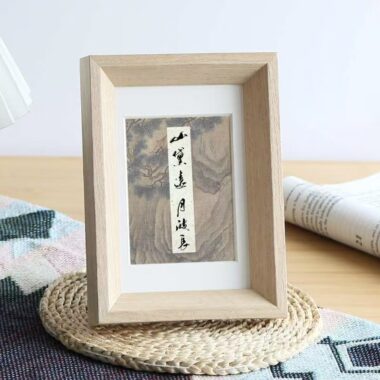 Minimalist wooden desktop frame for study and bedroom décor