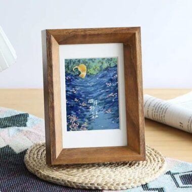 Minimalist wooden desktop frame for study and bedroom décor