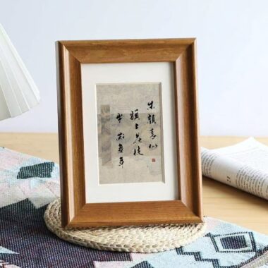 Minimalist wooden desktop frame for study and bedroom décor