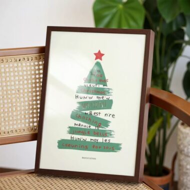 Custom minimalist multi-size solid wood picture frame design