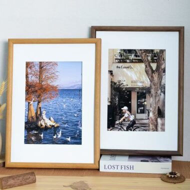 Minimalist custom solid wood wall-mounted picture frame décor